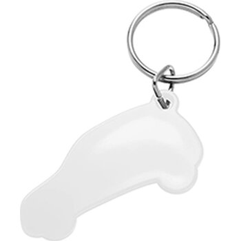 Sleutelhanger auto wit