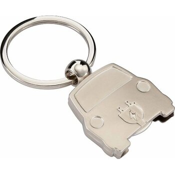 Sleutelhanger auto met winkelwagenmunt Sleutelhanger auto met winkelwagenmunt