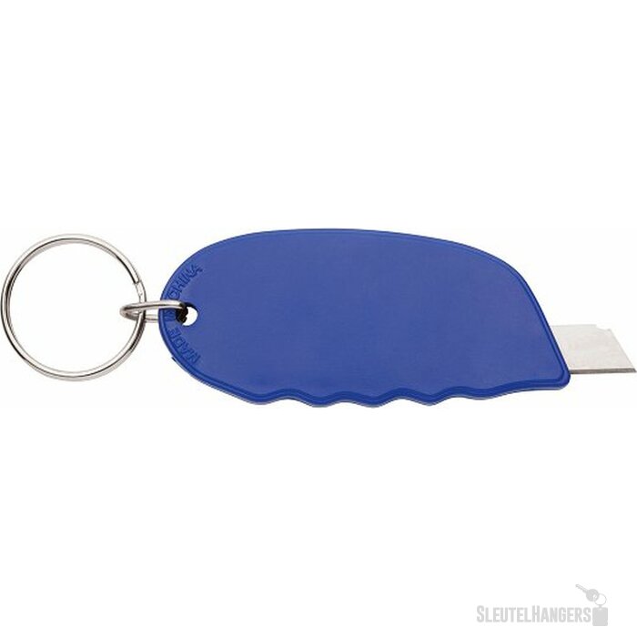 Sleutelhanger met mesje blauw