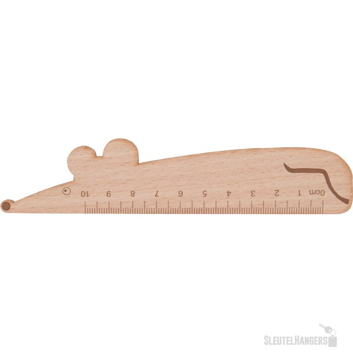 Houten liniaal in verschillende vormen Naturel
