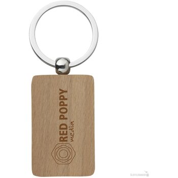 Beukenhout Sleutelhanger Naturel Beukenhout Sleutelhanger Naturel