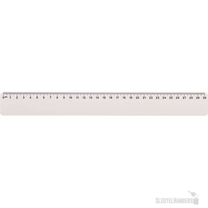 Custom made liniaal (30 cm) Wit