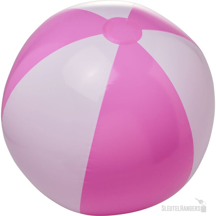 Bora stevige strandbal Roze/Wit