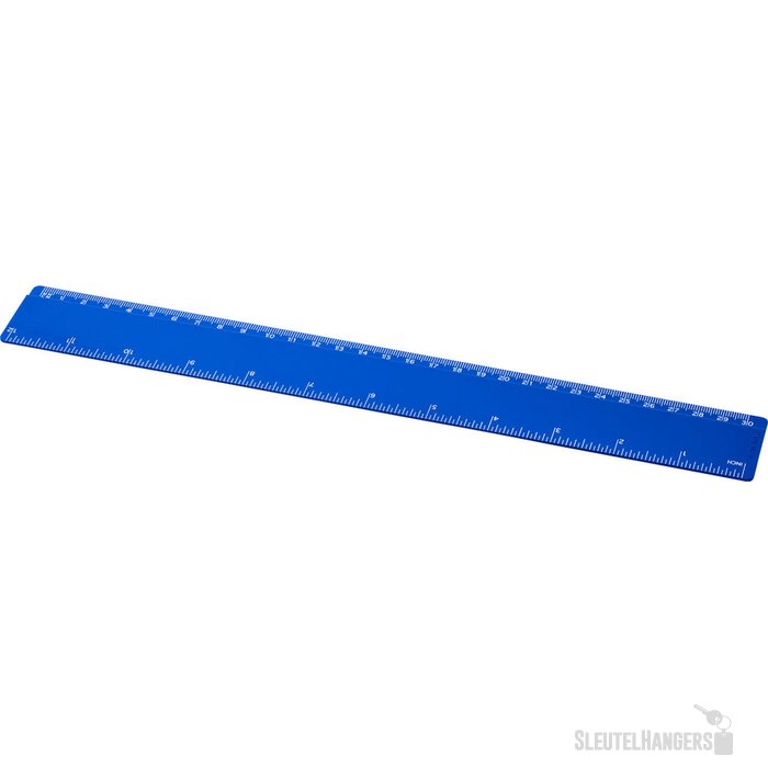 Renzo 30 cm kunststof liniaal Blauw