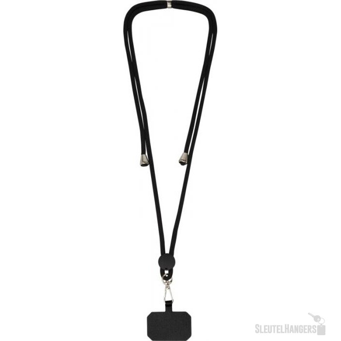 Kubi lanyard voor telefoon Zwart