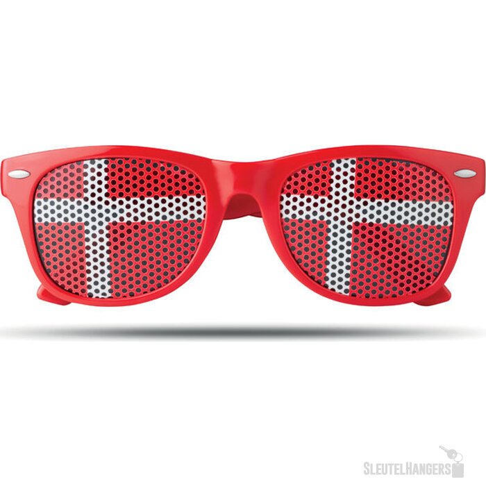 Pinhole zonnebril met vlag Veelkleurig