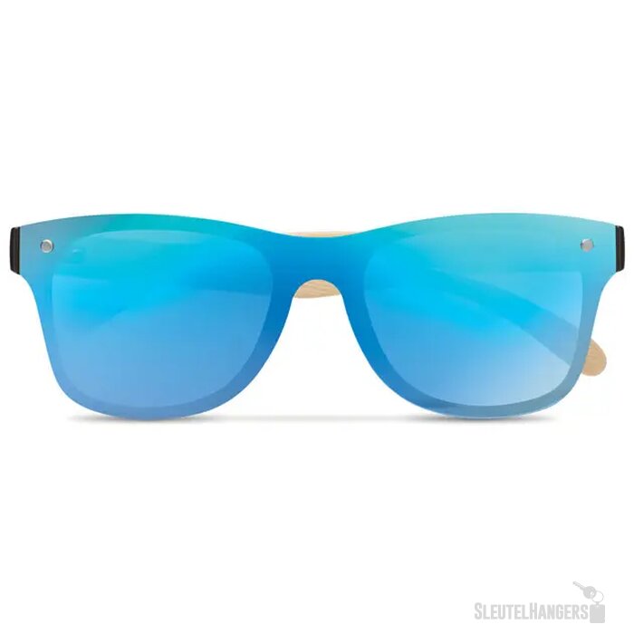 Zonnebril met all-over glas Blauw