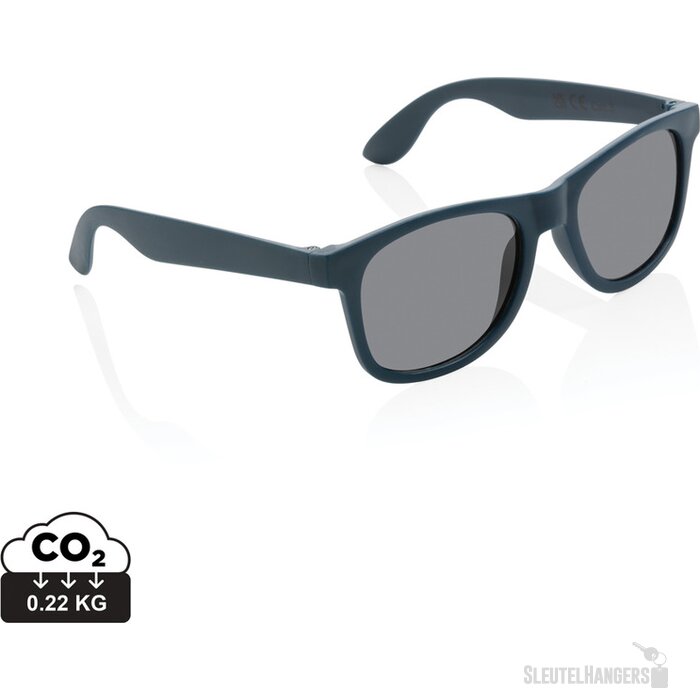 GRS zonnebril van gerecycled PP-plastic donkerblauw