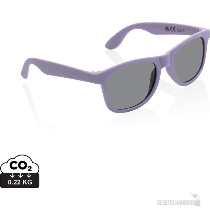 GRS zonnebril van gerecycled PP-plastic paars
