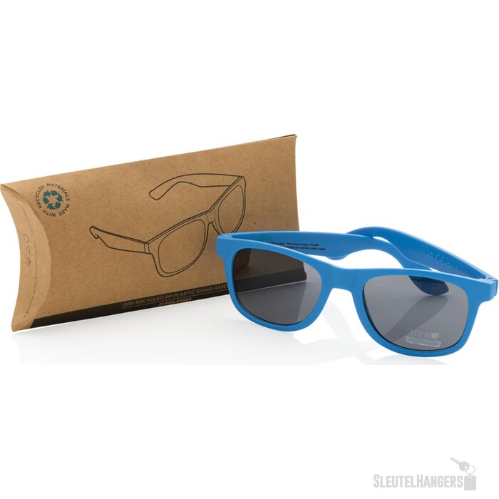 GRS zonnebril van gerecycled PP-plastic blauw