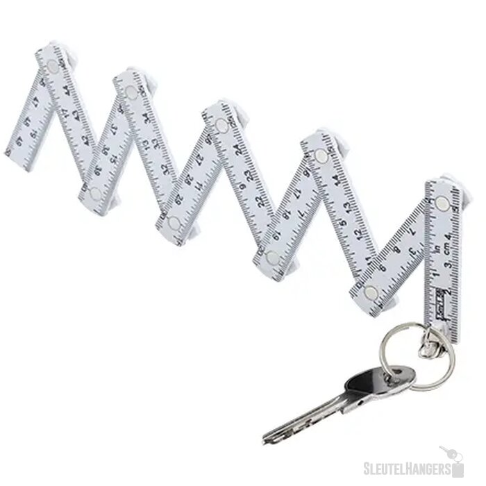 Duimstok/sleutelhanger 50 cm geijkt volgens EG ijknorm klasse 11