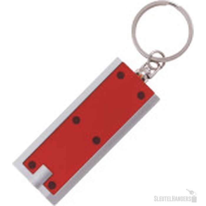 Luxe sleutelhanger met LED rood