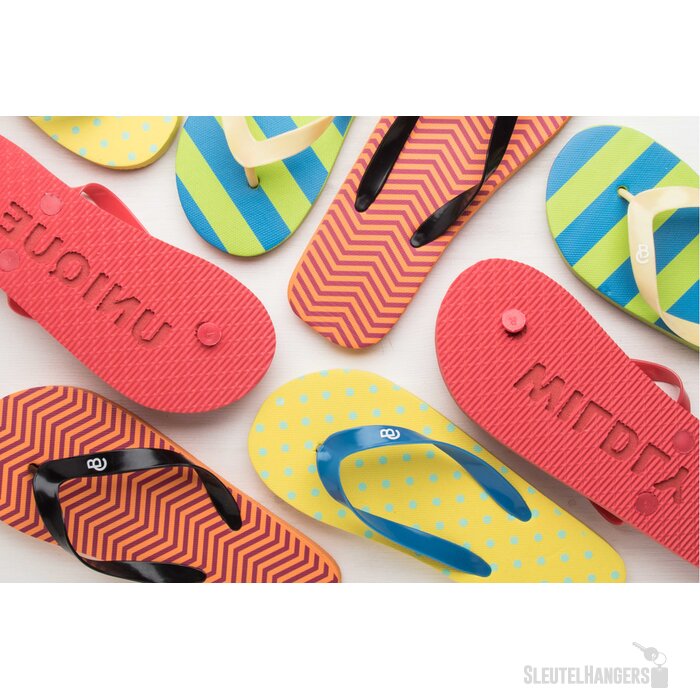 Custom Strand Slippers Blauw