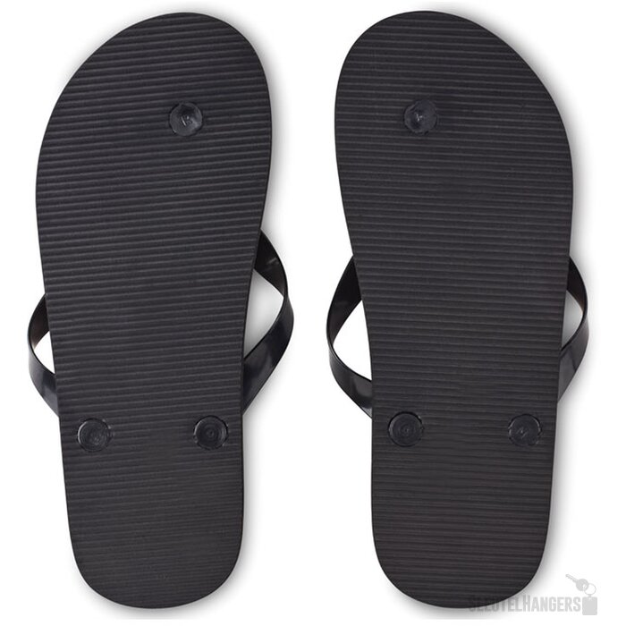 Kurk teenslippers Zwart