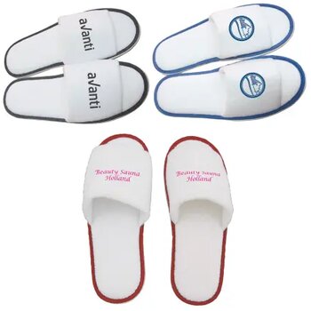 Hotel slippers met open teen Zwart Hotel slippers met open teen Zwart