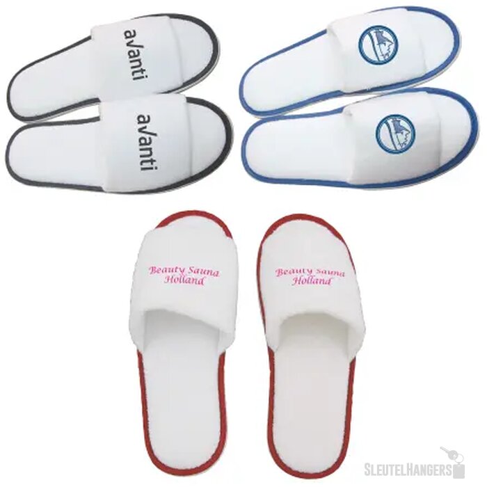 Hotel slippers met open teen