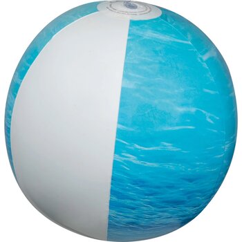 Strandbal met zeemotief (Ø 26 cm) Turquoise Strandbal met zeemotief (Ø 26 cm) Turquoise