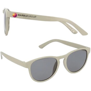 Eco zonnebril met hip design Beige