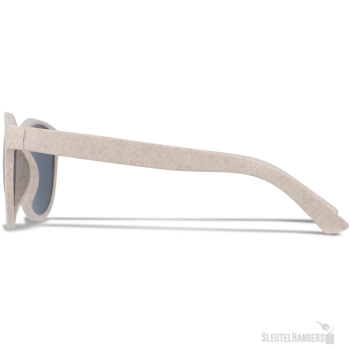 Eco zonnebril met hip design Beige