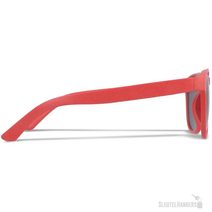 Eco zonnebril met hip design Rood
