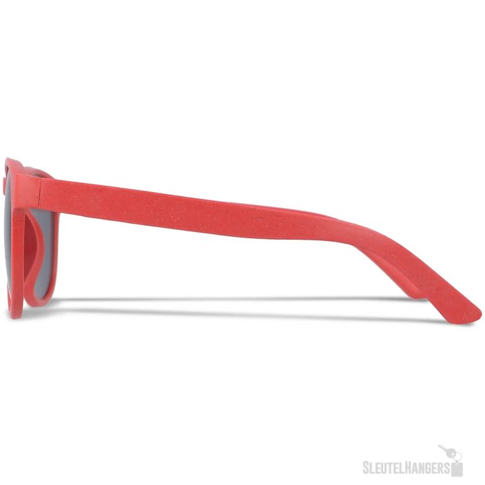 Eco zonnebril met hip design Rood