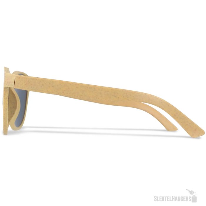 Eco zonnebril met hip design Geel