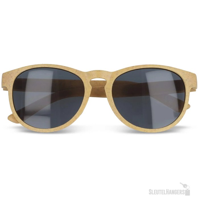 Eco zonnebril met hip design Geel