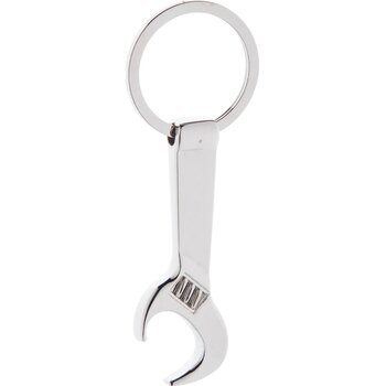 Sleutelhanger Moersleutel Met Opener Zilver Sleutelhanger Moersleutel Met Opener Zilver