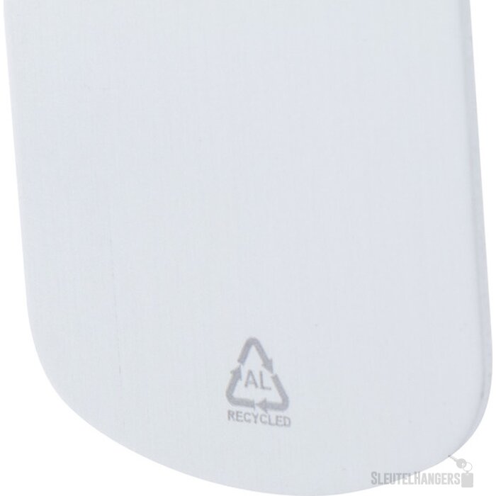 Gerecyclede Aluminium Sleutelhanger Zilver