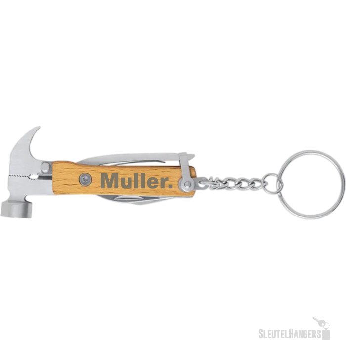 Meniok Multi Tool Sleutelhanger Natuurlijk