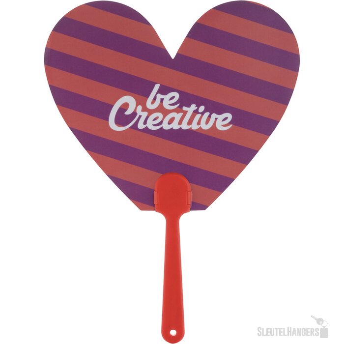 Waaiers Met Blad In Eigen Vorm Rood