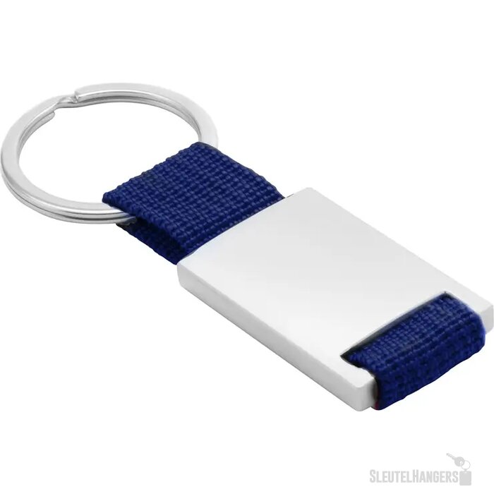 Sleutelhanger Met Polyester Koord Blauw