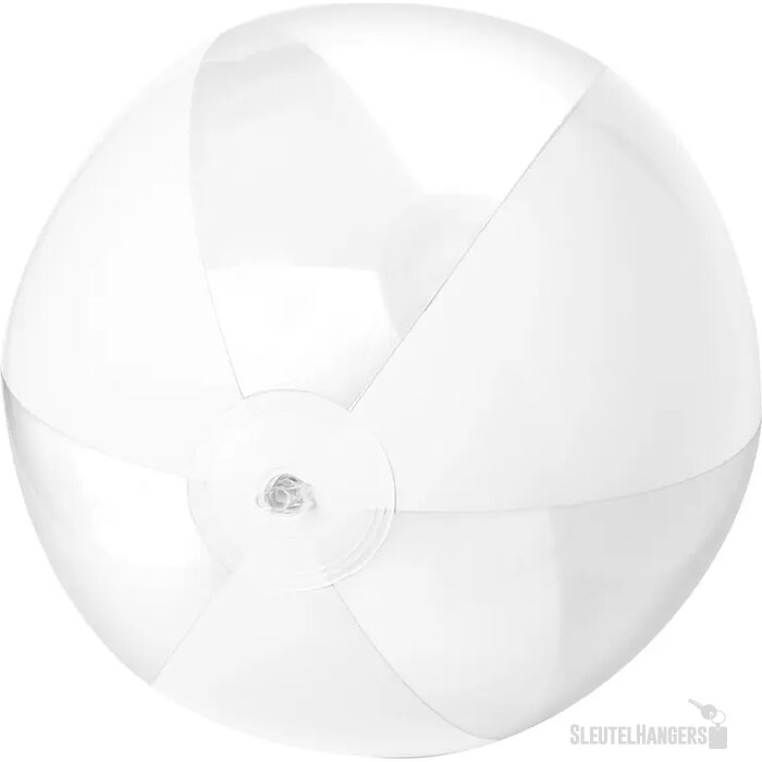 Strandbal Met Transparant Gekleurde Panelen (28 Cm) Wit