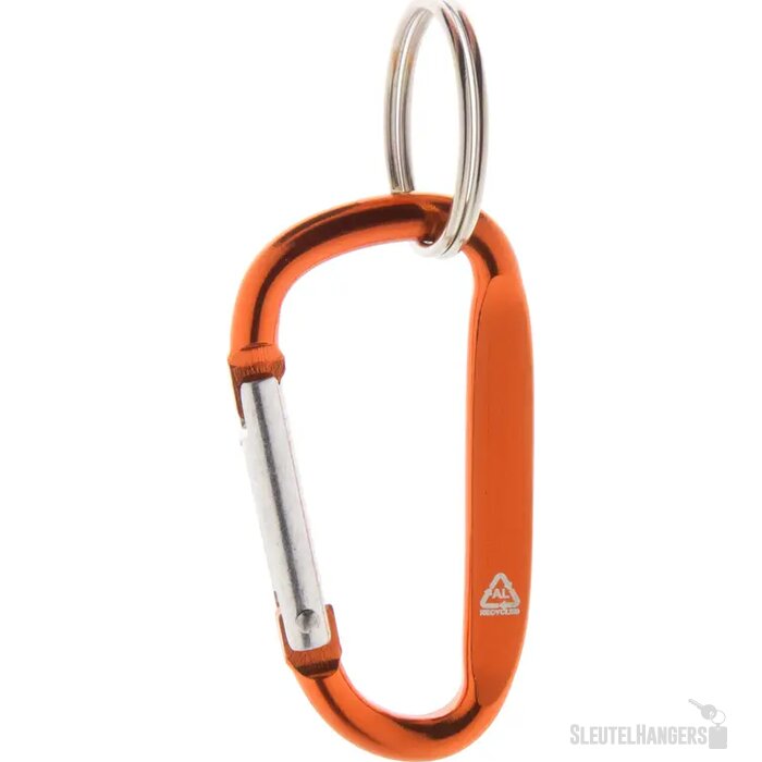 Gerecyclede Aluminium Karabijnhaak Oranje