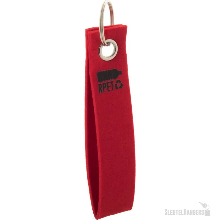 Goedkope Vilt Sleutelhanger Rood