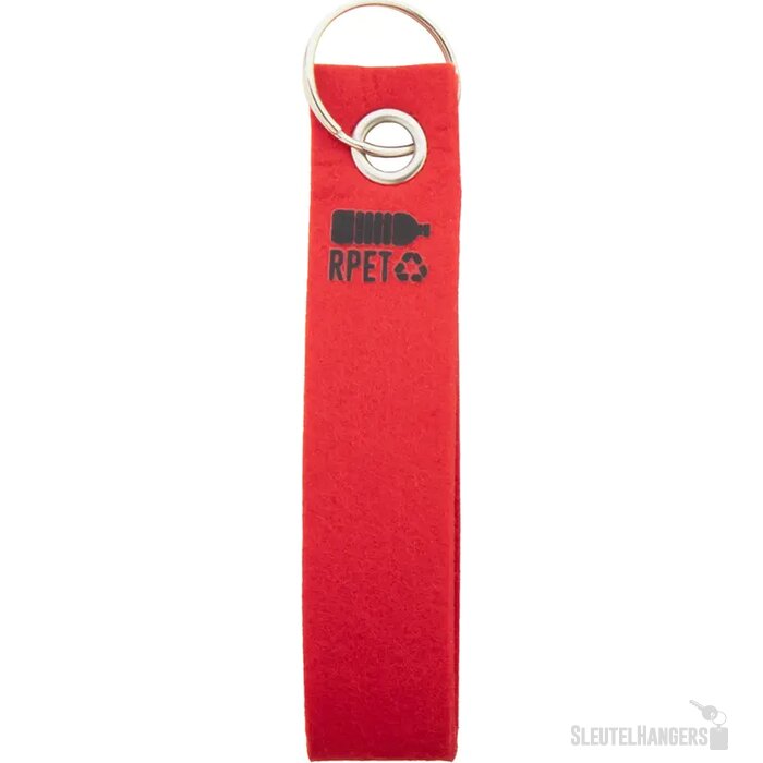 Goedkope Vilt Sleutelhanger Rood