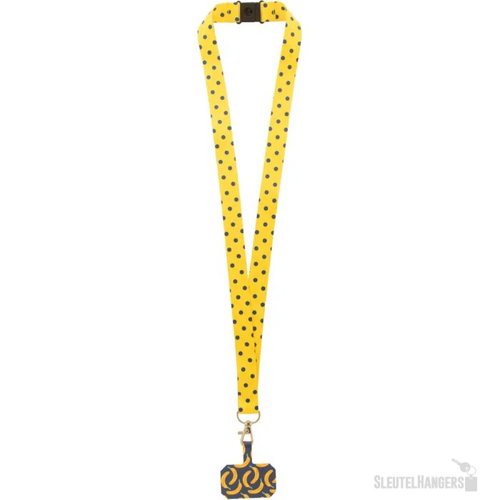 Subyard Mobile Safe Custom Made Lanyard Met Mobiele Telefoonhouder En Rpet-Sleutelkoord Wit