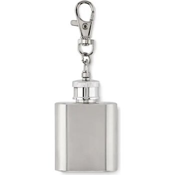 Sleutelhanger heupfles Hippy zilver Sleutelhanger heupfles Hippy zilver