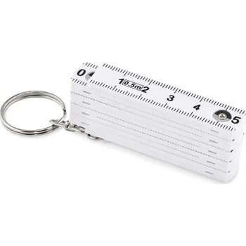 Duimstok sleutelhanger 50cm Fuster wit Duimstok sleutelhanger 50cm Fuster wit