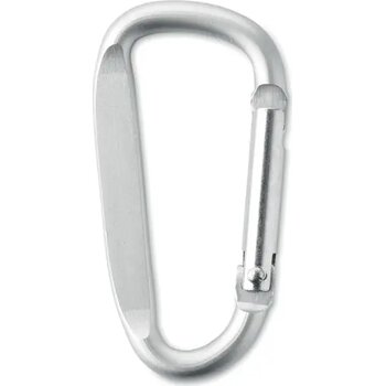 Aluminium karabijnhaak sleutelhanger Zilver Aluminium karabijnhaak sleutelhanger Zilver