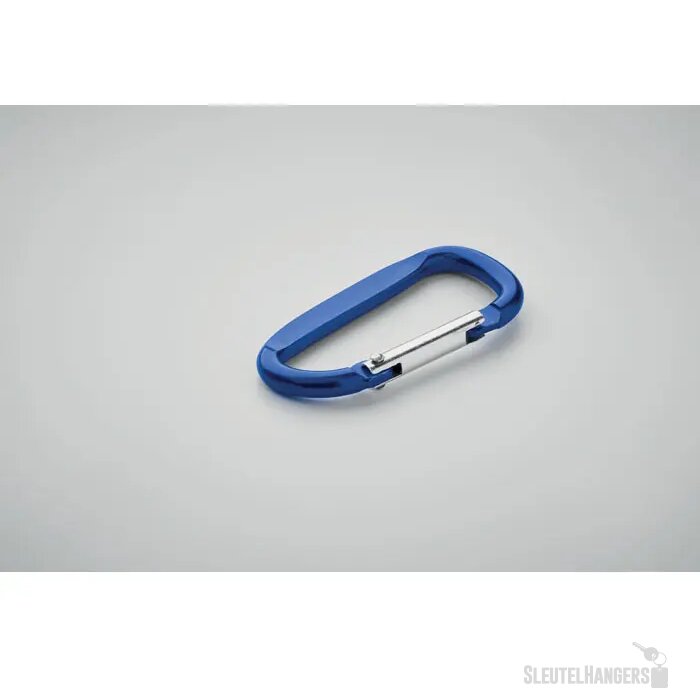 Aluminium karabijnhaak sleutelhanger Blauw