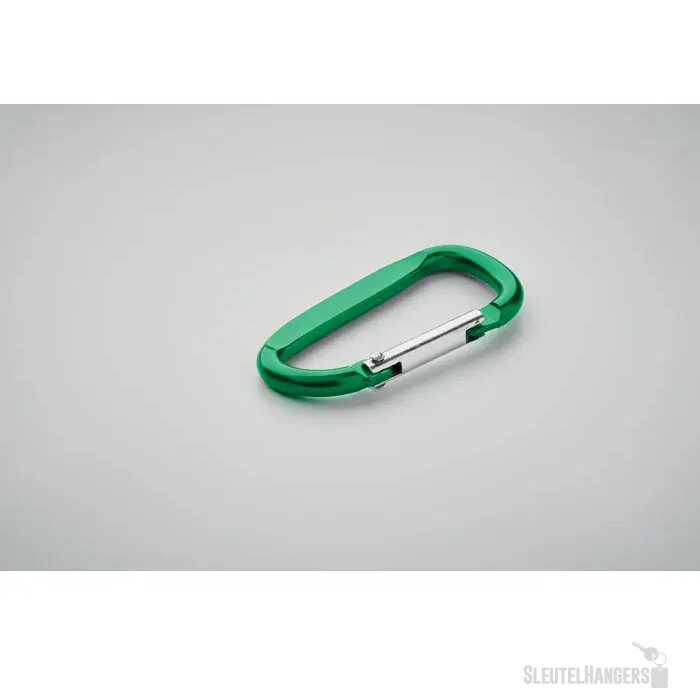 Aluminium karabijnhaak sleutelhanger Groen