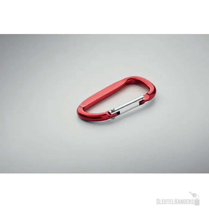 Aluminium karabijnhaak sleutelhanger Rood