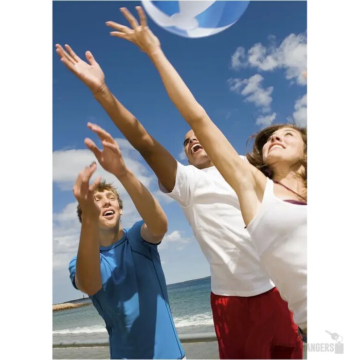 Beachball Bedrukken (Ø 30 Cm) Wit/Blauw