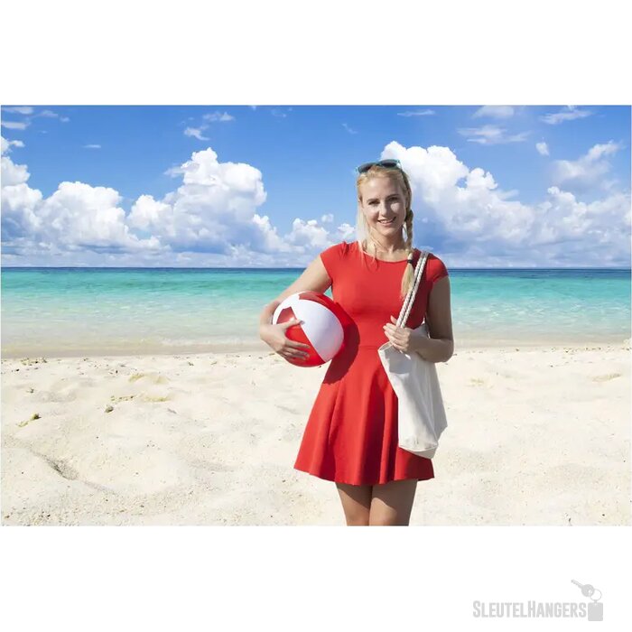 Beachball Bedrukken (Ø 30 Cm) Wit/Rood
