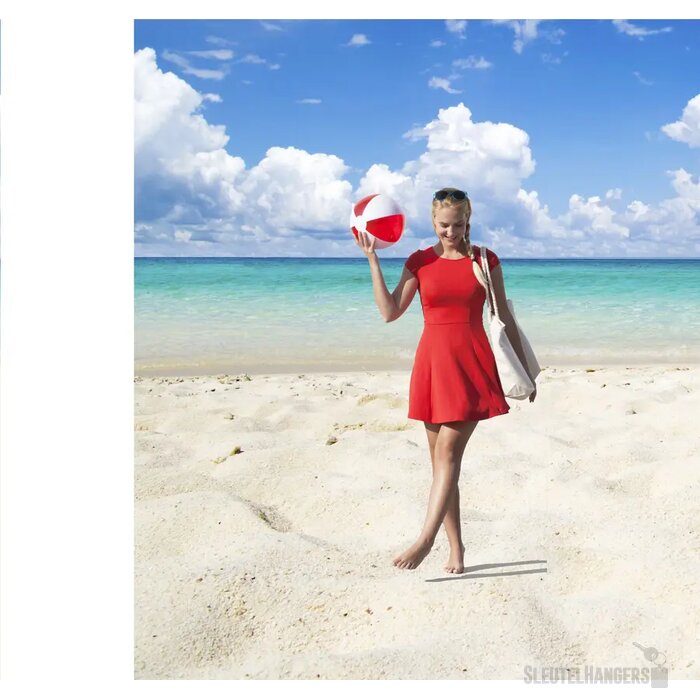 Beachball Bedrukken (Ø 30 Cm) Wit/Rood