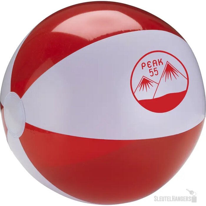 Beachball Bedrukken (Ø 30 Cm) Wit/Rood