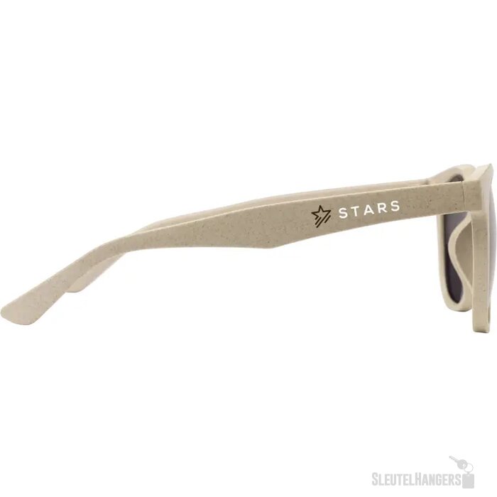 Modieuze Tarwestro Zonnebril Naturel