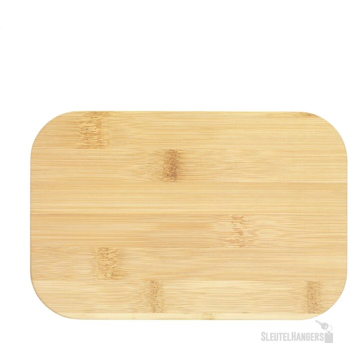 Royale Lunchbox Met Bamboe Deksel Zwart