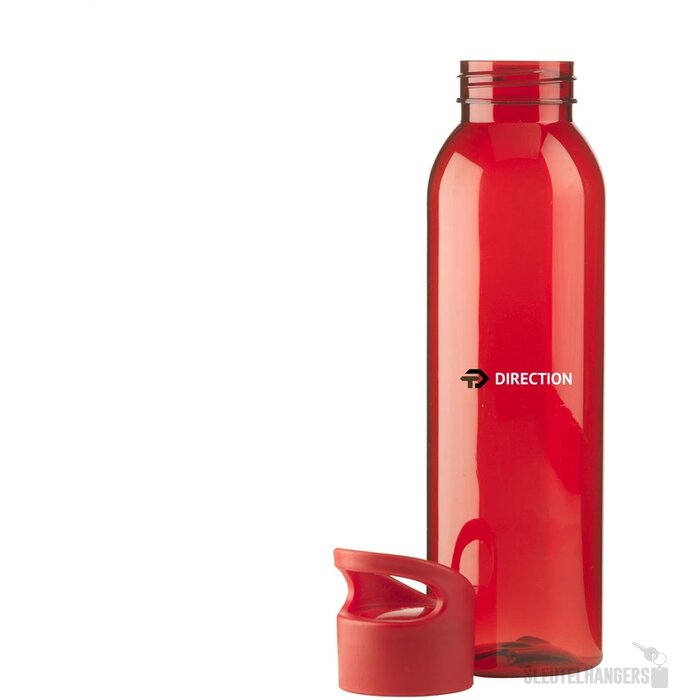 Kunststof Waterfles Met Schroefdop (650 Ml) Rood